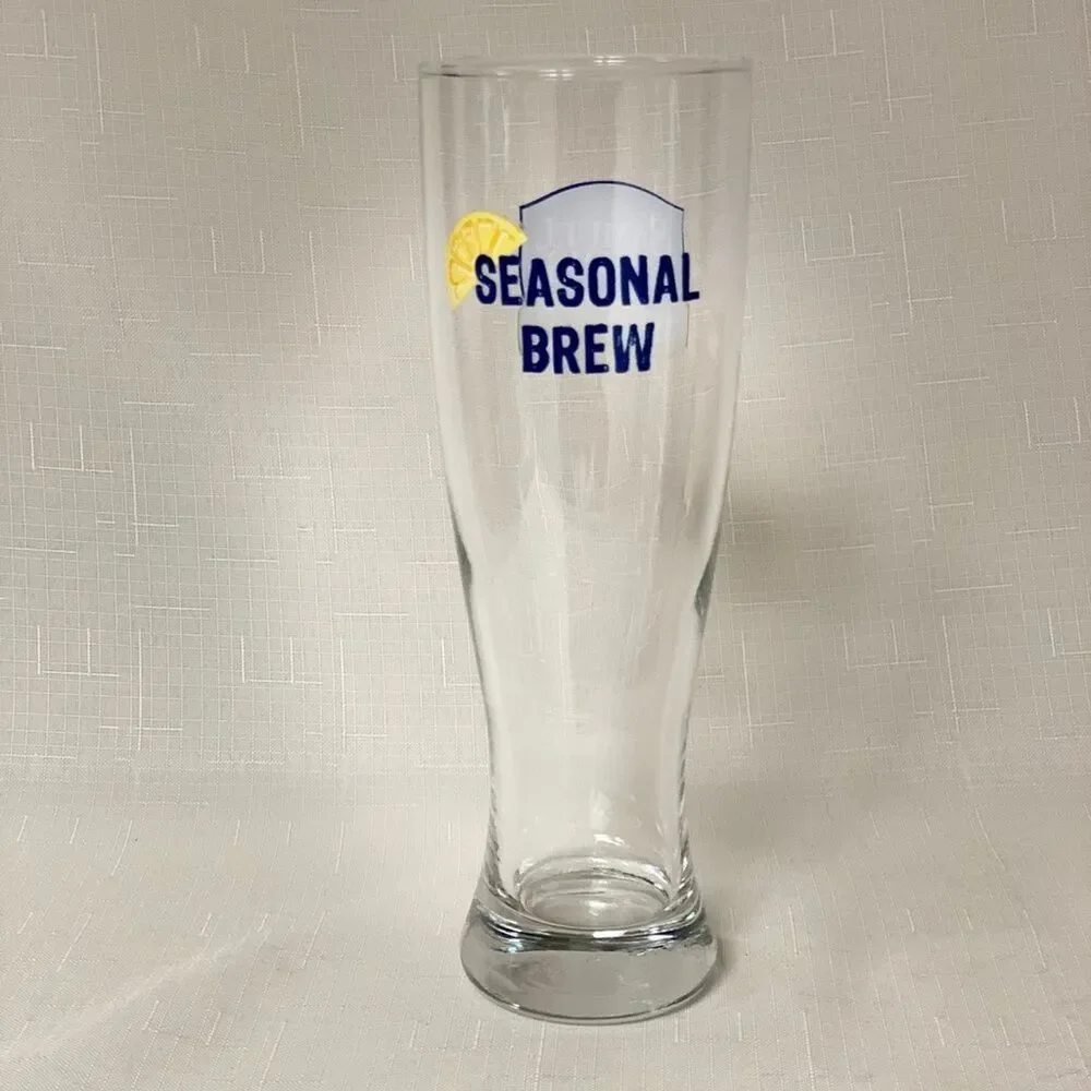 Samuel Adams Seasonal Brew Tall Pint Glass Pilsner Classic Beverage Drinkware